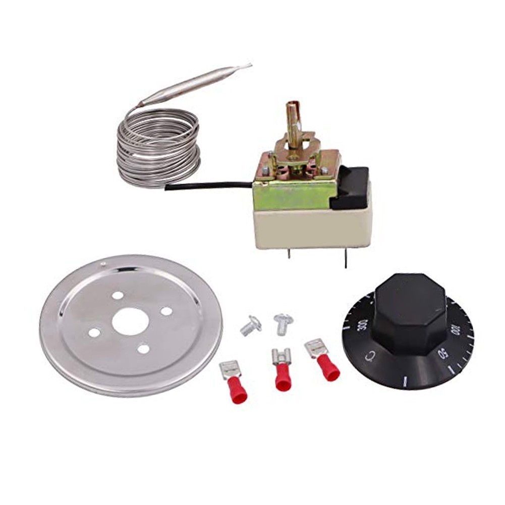 Capillary Thermostat for Oven Fryer Water Heater 30-110C 250V 16A Metal Housing