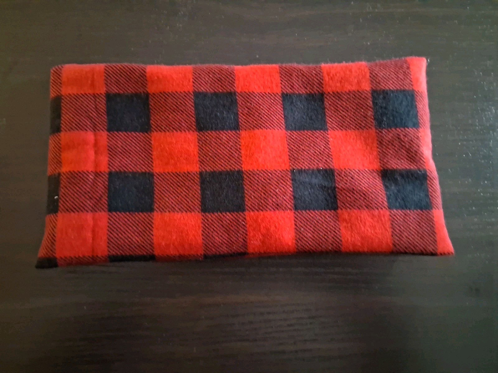 Rice hot/cold packs, handmade. red and black plaid