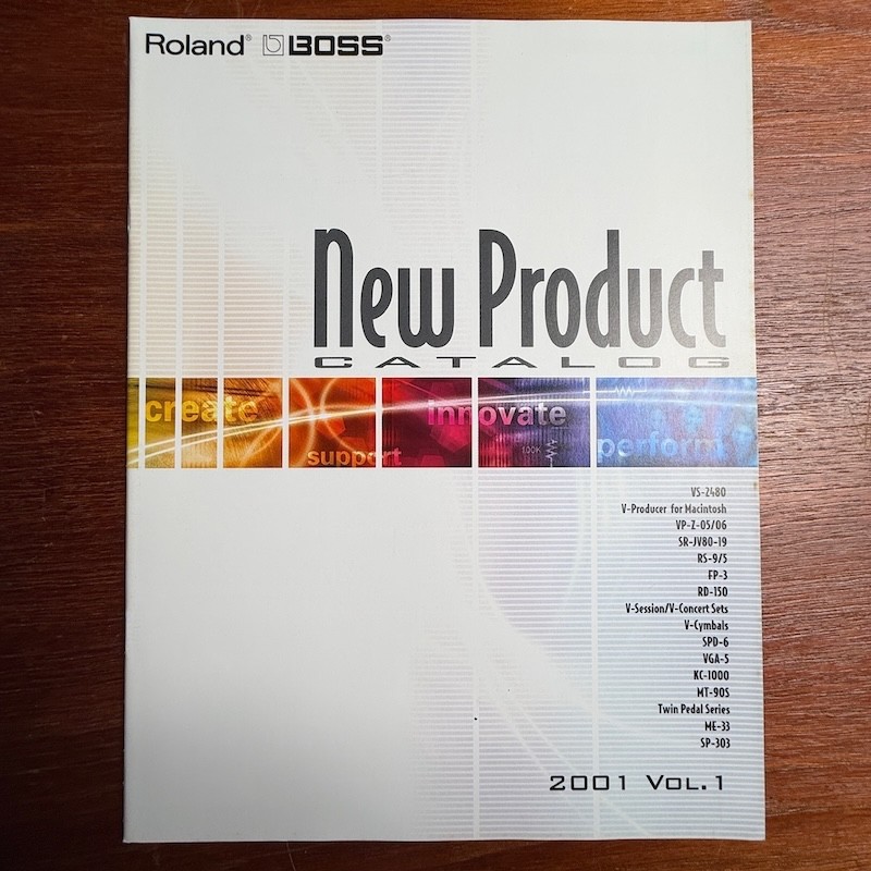 VINTAGE ROLAND/BOSS NEW PRODUCT CATALOG 2001 VOL. 1
