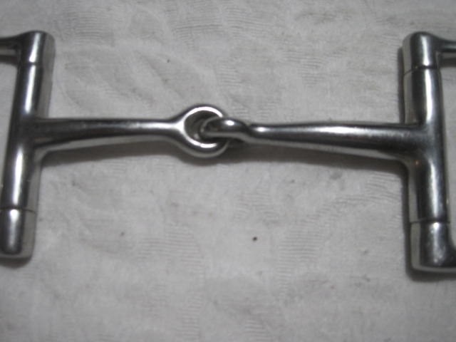 Dee Ring Snaffle Bit Single Jointed Stainless Steel 4'' Horse Bit