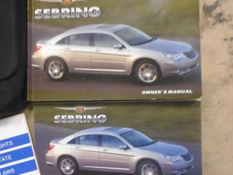 SEBRING 2007 Owners Manual 1489788