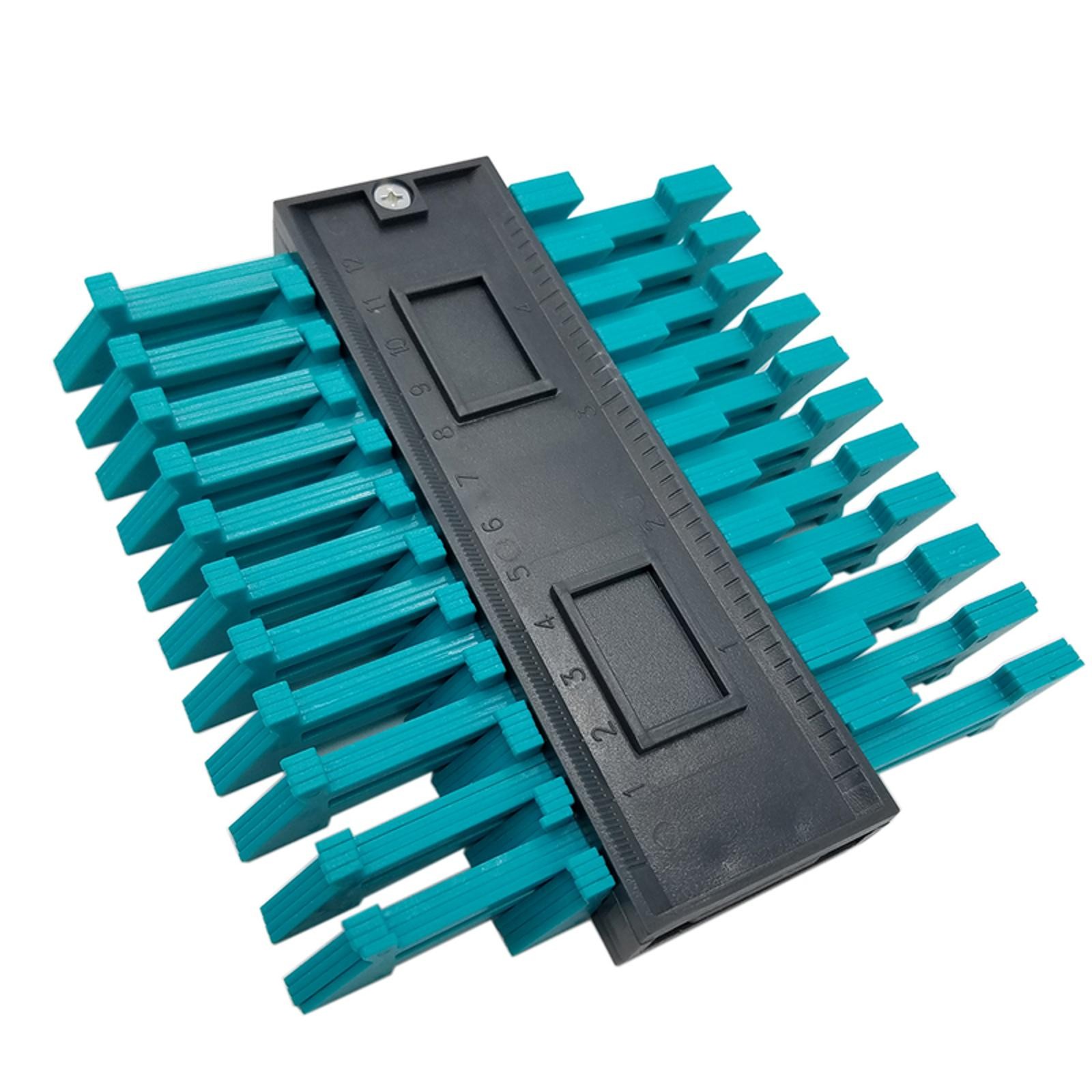 ABS Contour Profile Copy Gauge 0-120mm Measuring Range Device Uneven Contour S