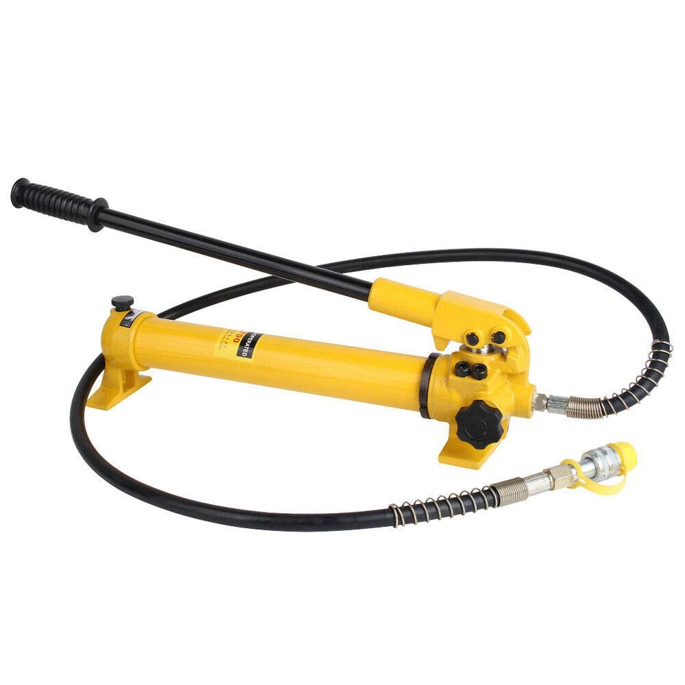 10,000 PSI 350cc Capacity 3/8″ NPT 2 Stage Manual Hand Hydraulic Power Pack Pump