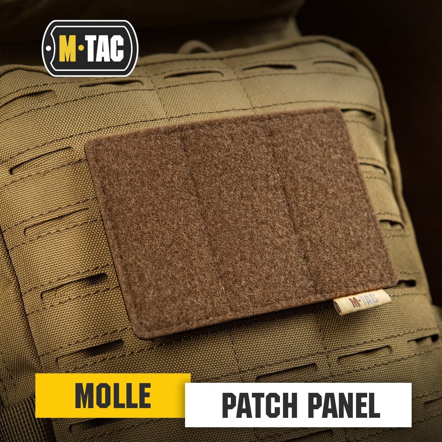 Loop Tactical Morale Patches Board Molle Attachment 4.5 x 3.5 Coyote