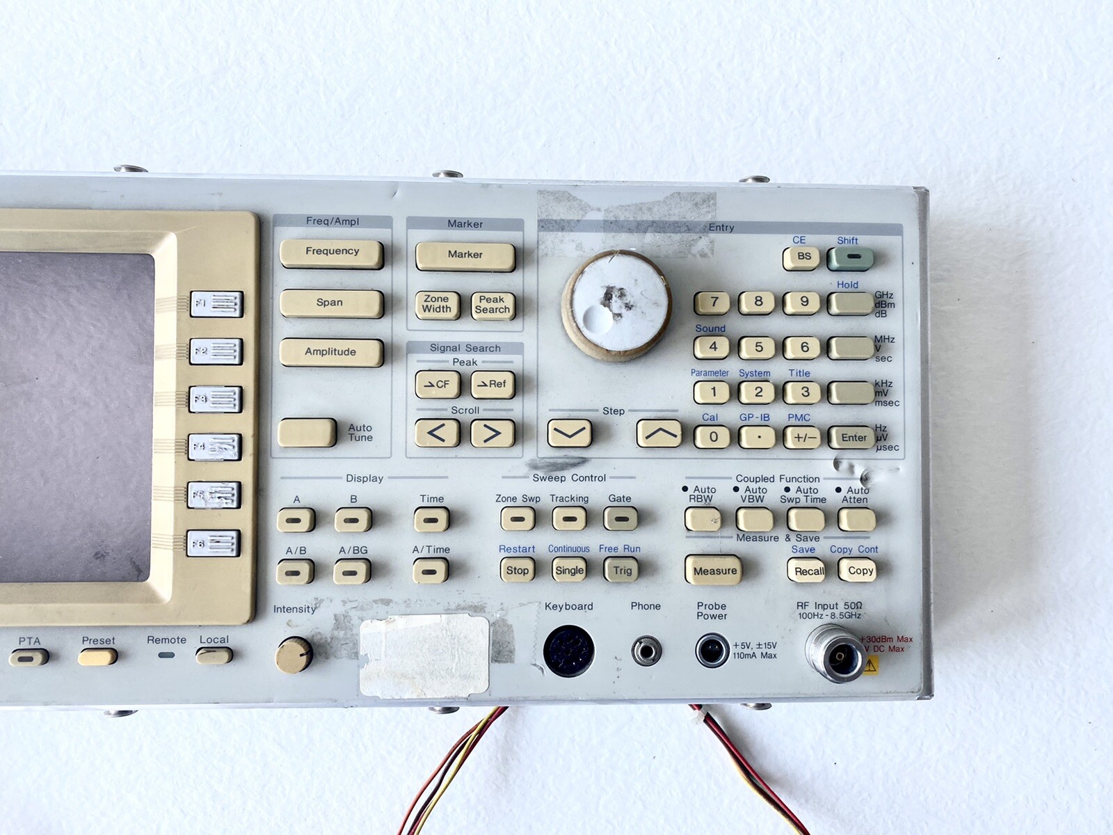 Anritsu MS2602A Spectrum Analyzer front panel