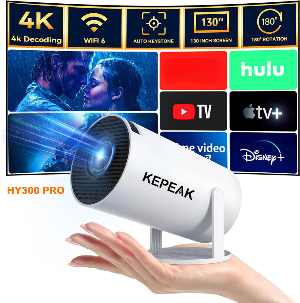 4K Mini Proyector Para Moviles Celular 5G Wifi Bluetooth Android Y Ios Iphone US
