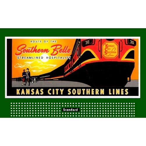 LIONEL STYLE BILLBOARD INSERT  KANSAS CITY SOUTHERN LINES & AMERICAN FLYER
