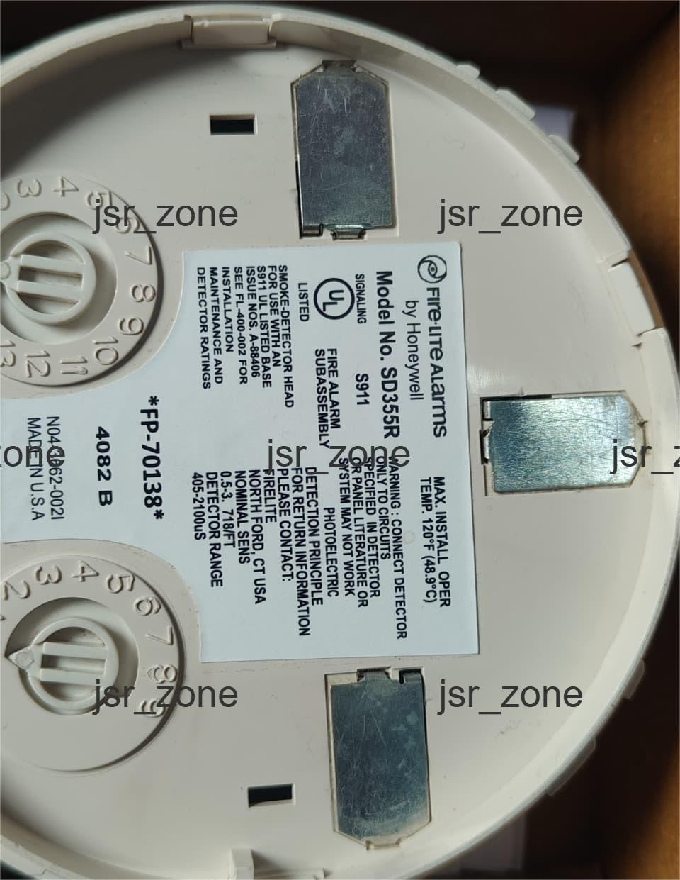 Fire-Lite By HONEYWELL SD355R Photoelectric Smoke Detector Reset Capability