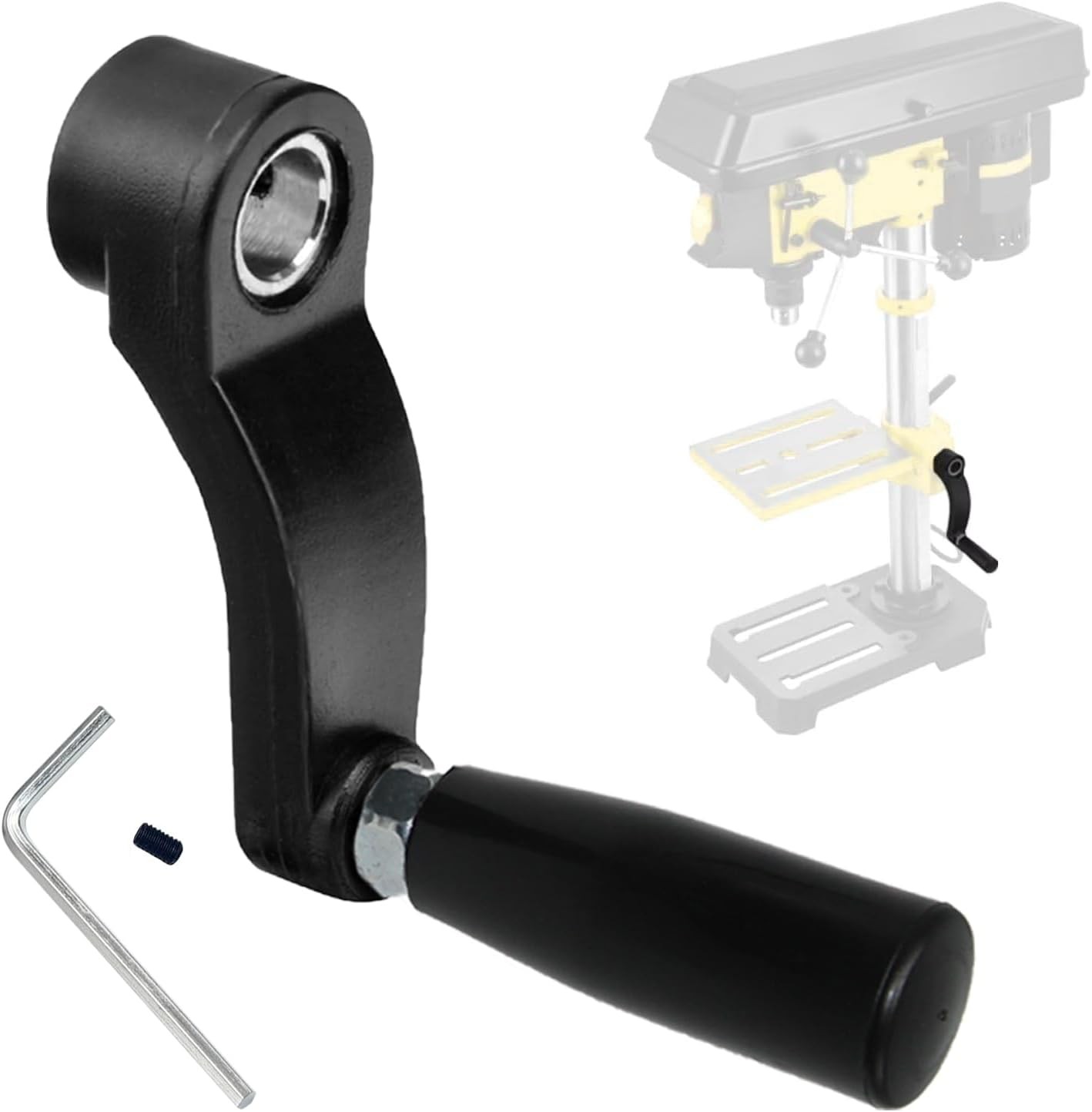 514007742 10601009A1 Drill Press Crank Handle Compatible with Sears Black