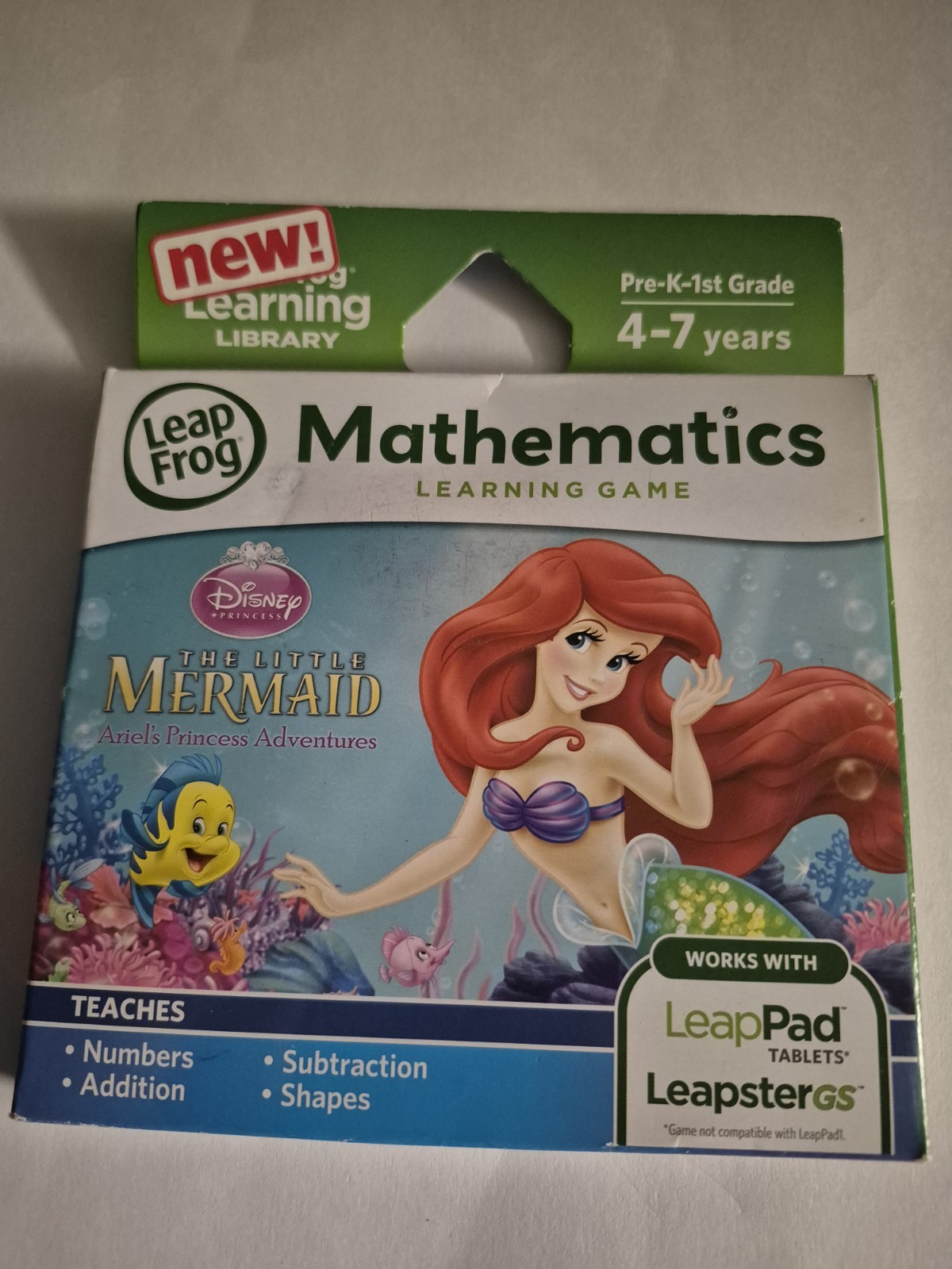Leapfrog Explorer LeapPad Tablets Learning Game The Little Mermaid Math New