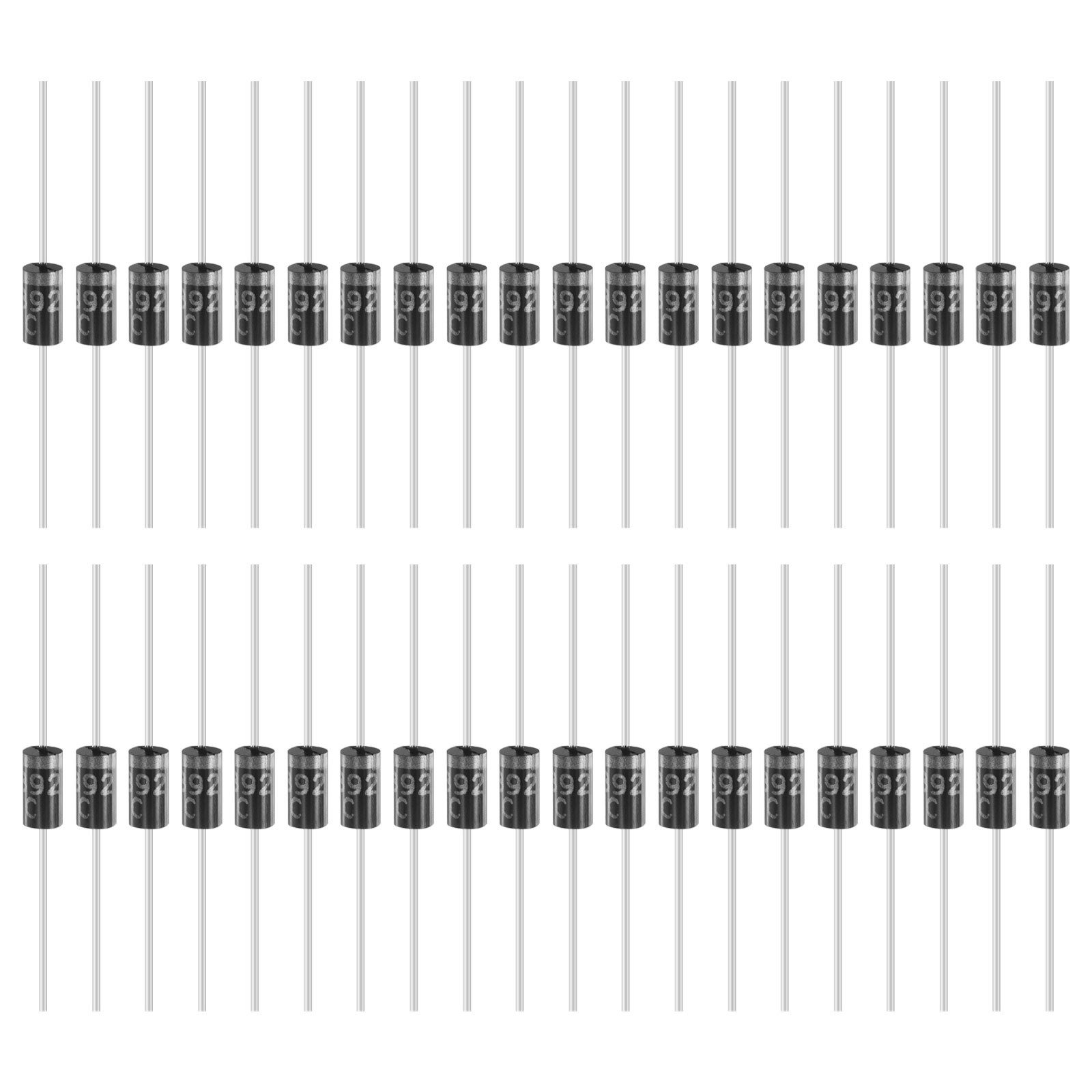 100 Pcs 1N5392 Rectifier Diode, 1.5A 100V DO-15 Electronic Silicon Diodes