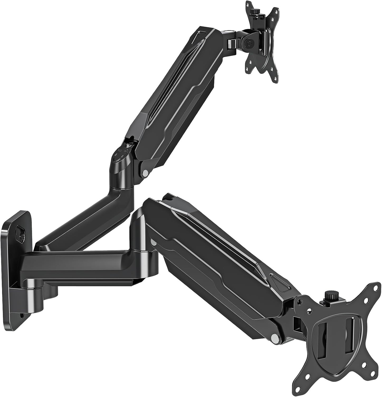 Dual Monitor Wall Mount for 13 to 32 Inch Screens, Wall Monitor Arm for 2