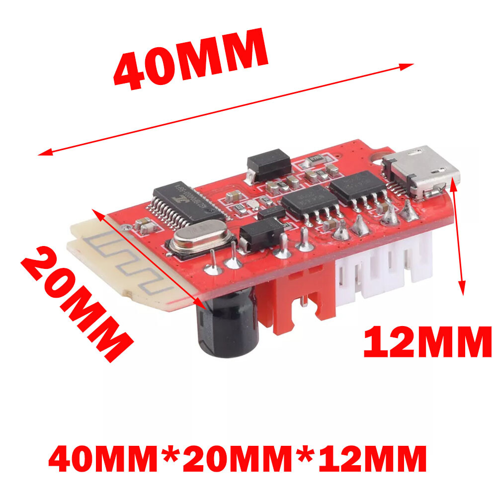 2X 2*5W 3.7V-5V Dual-Plate Bluetooth Amplifier Module DIY Speaker Modification