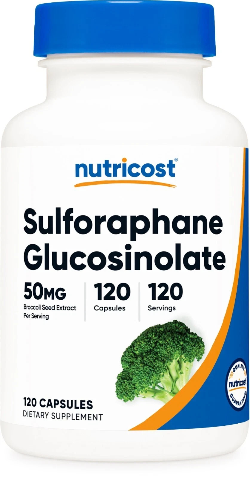 Nutricost Sulforaphane Glucosinolate (SGS) 50mg, 120caps - EXP 10/2028