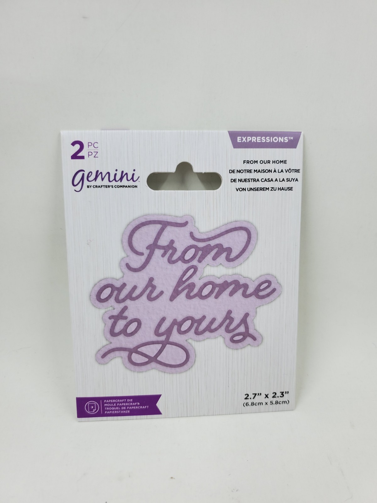 CC1 Crafters Companion Expressions From Our Home To Yours  Die Set New