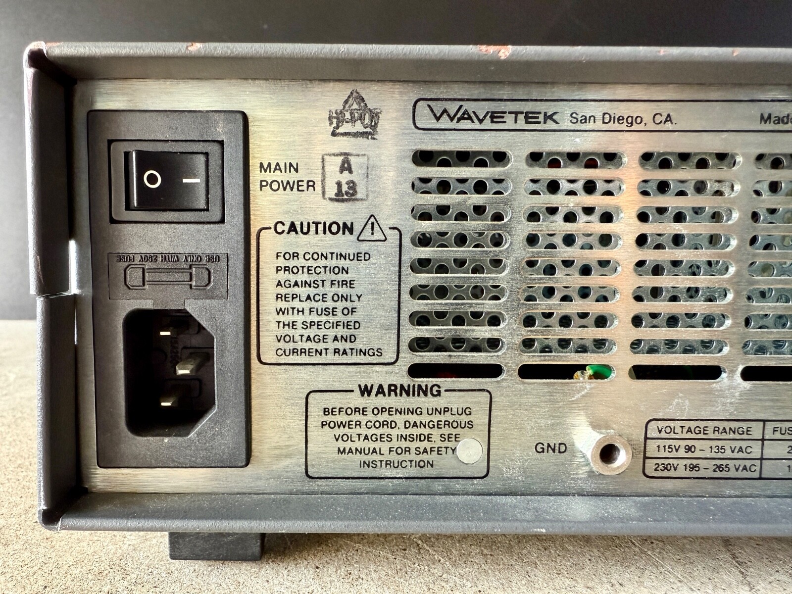 Wavetek Model 54 Printer Plotter For Parts/Broken