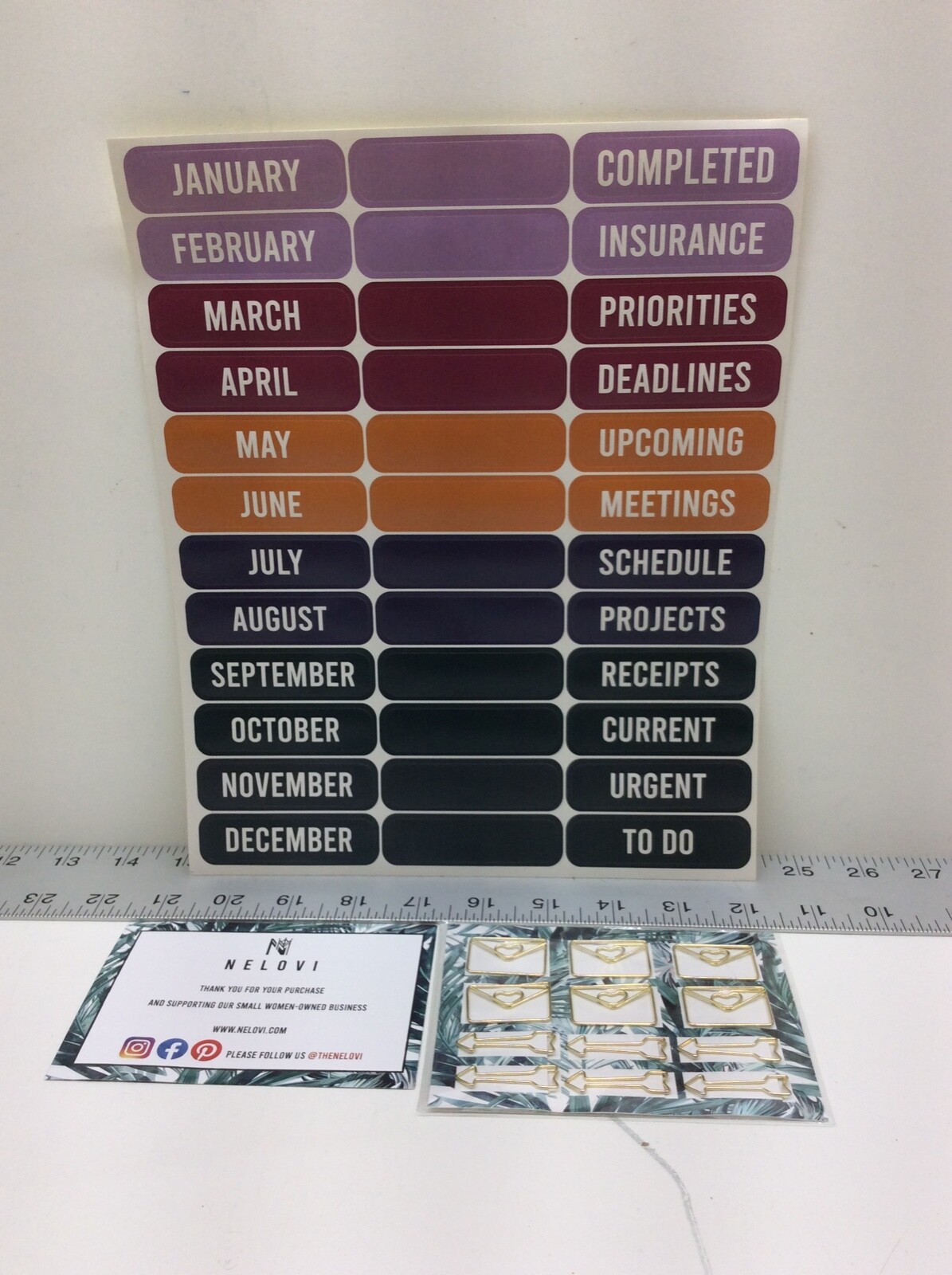 2 - Nelovi Decorative File Folders Set 12 Pack Letter Size