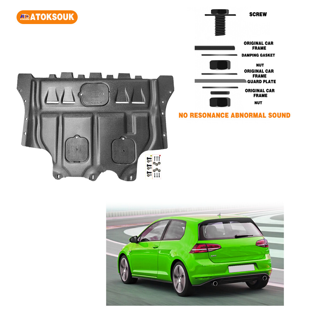 Engine Skid Plate For 2015-2021 VW Golf GTI Under Splash Shield Heavy Duty