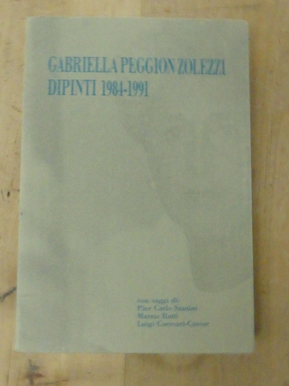 Gabriella Peggion Zolezzi Dipinti 1984-1991, Catalog