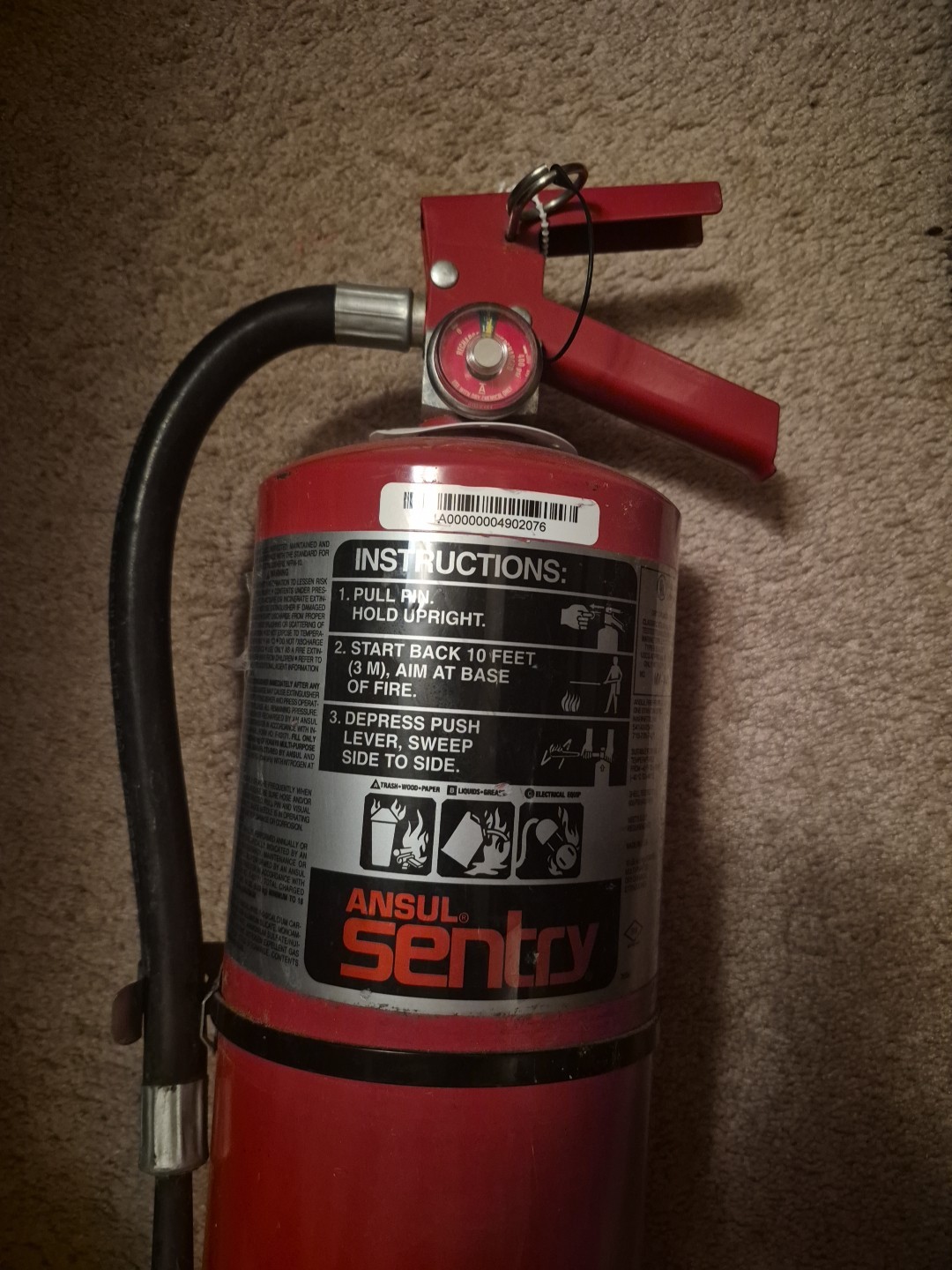 10LB ANSUL SENTRY AA10S - ABC Dry Chemical Fire Extinguisher