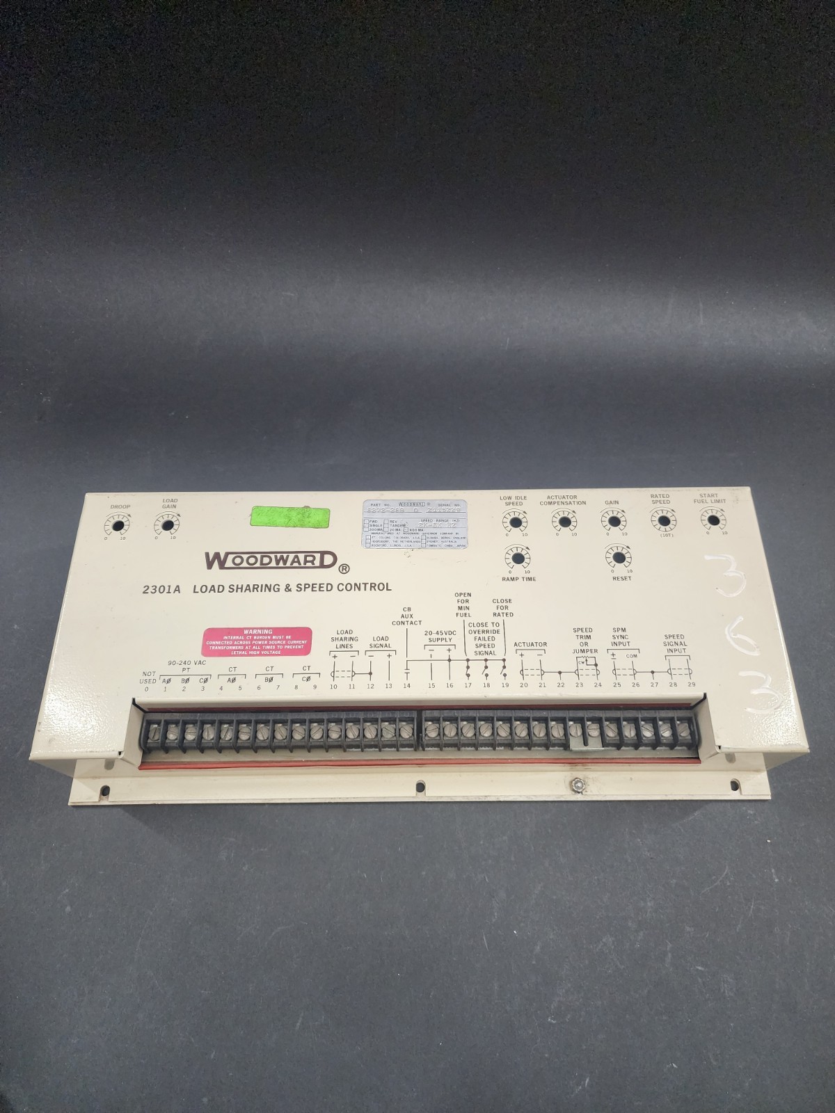 Woodward 2301A Load sharing &speed control part no. 8272-288