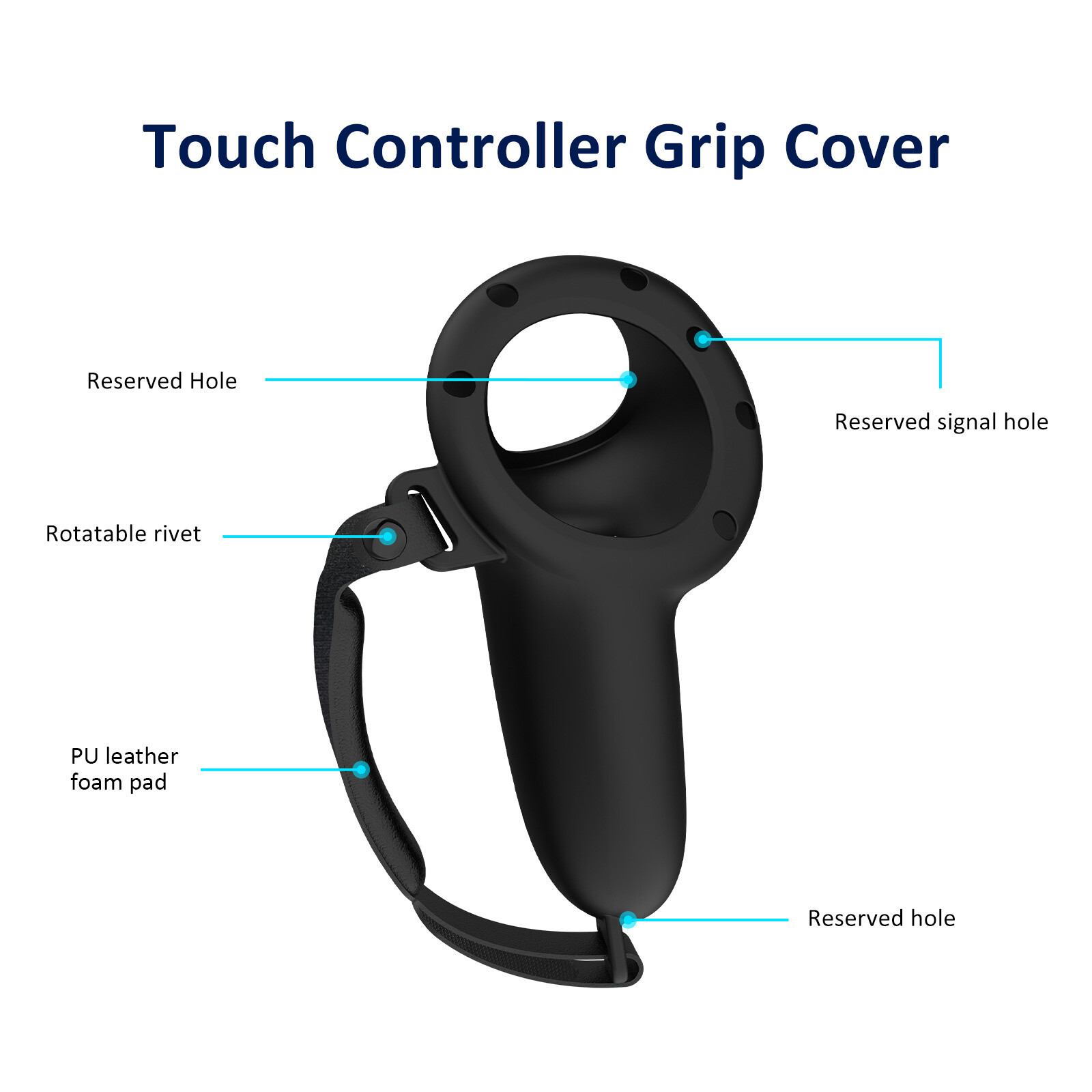 For Meta Quest 3 Grips Protective Silicone Controller Sleeve Cover Accessories