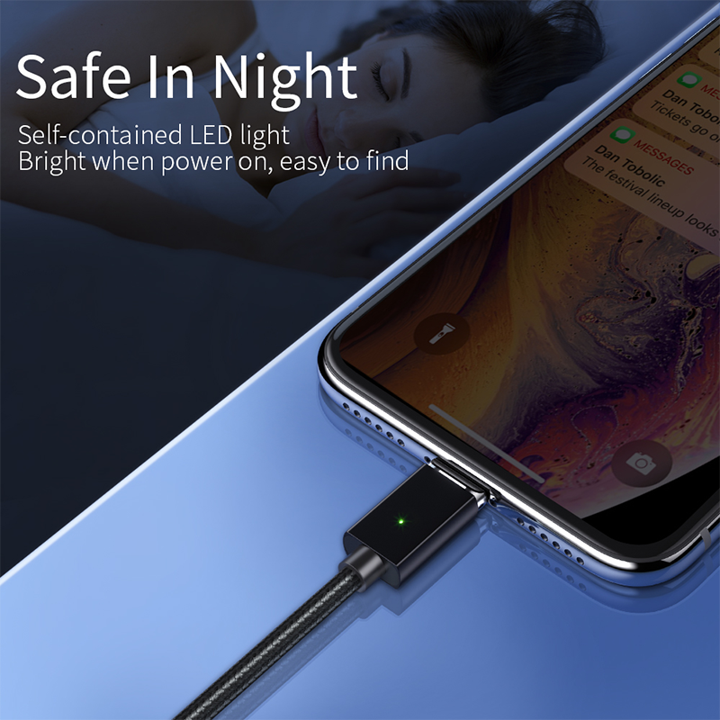 Magnetic Type C Cable Fast Charger Micro USB Charging Data For Samsung Xiaomi
