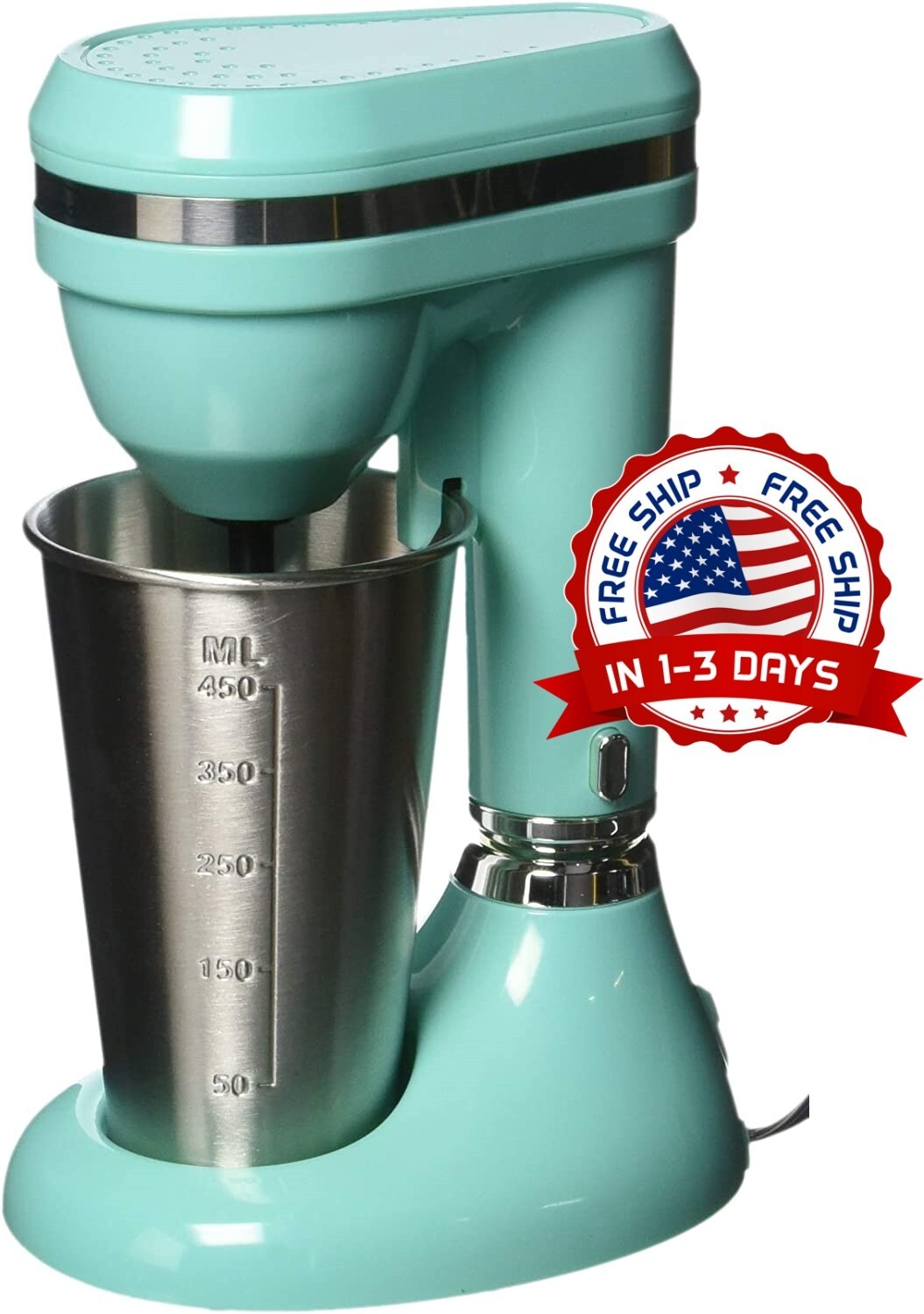 Maquina Para Hacer Malteadas 15 oz Espumador Mezclador De Bebidas Electrico 110v