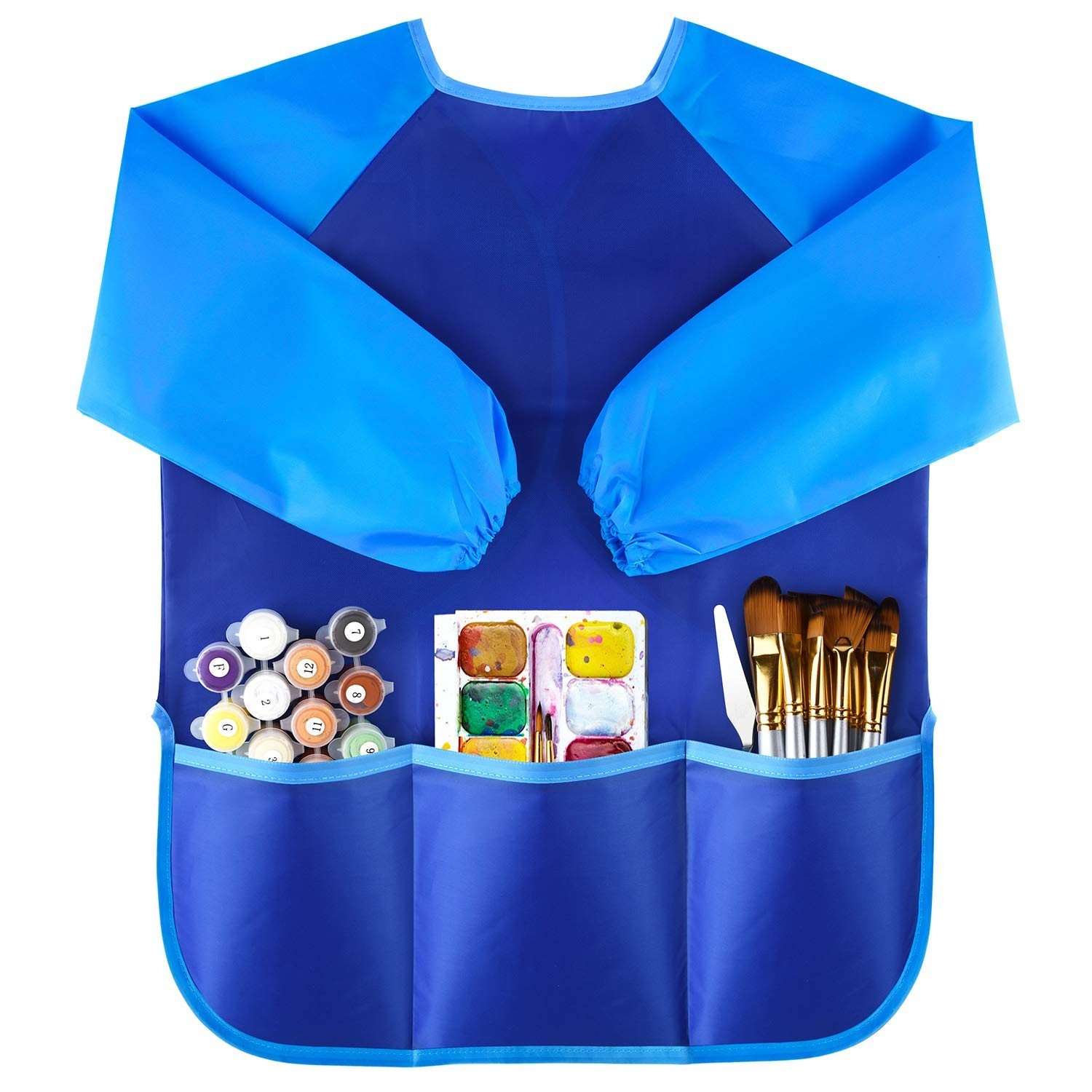 KUUQA Waterproof Children Art Smock Kids Art Aprons, Painting Supplies (Paint...