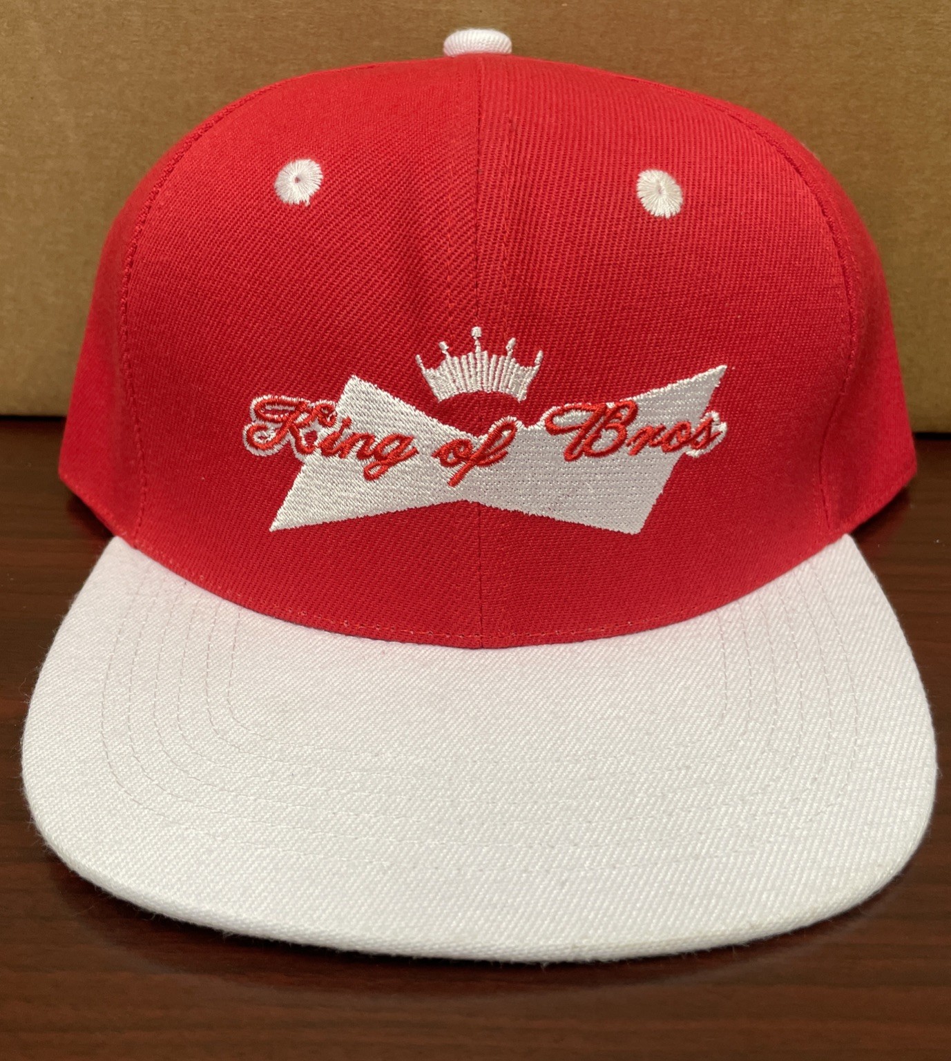 Matt Riddle WWE KING OF BROS SnapBack Red White Hat Cap Wrestling Adjustable