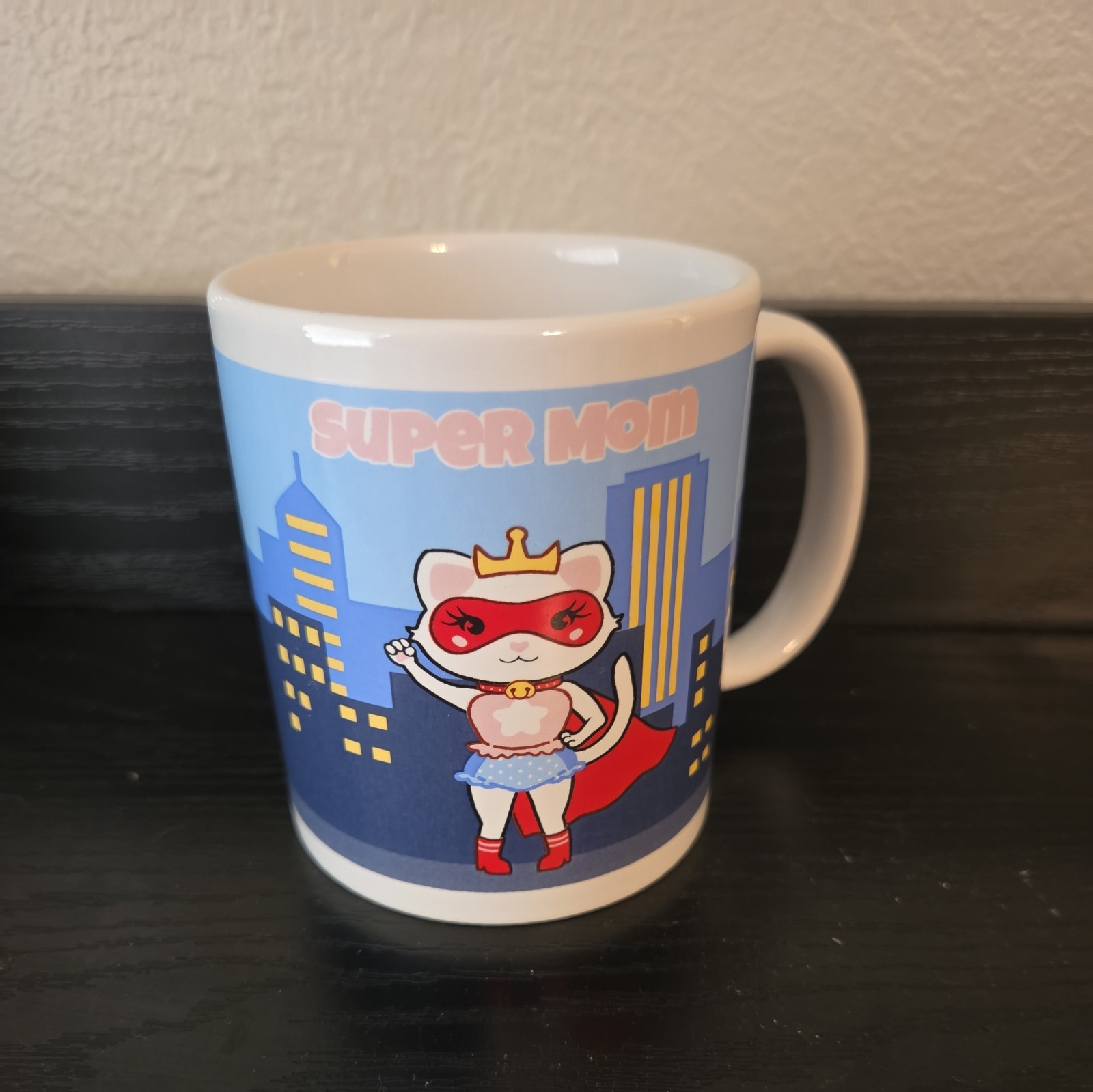 Super Mom Cat Mug