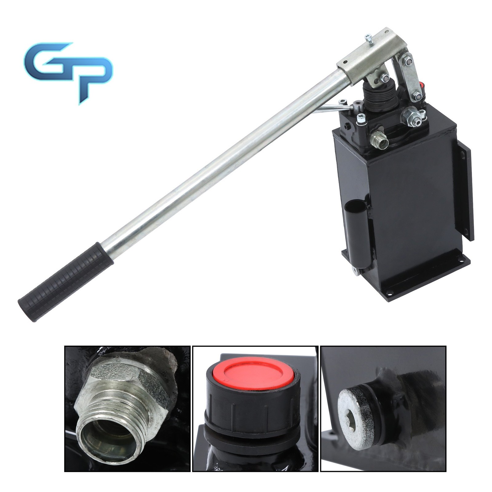 Double Acting 2.7 CID Hand Pump Hydraulic With Valve 0.75 Gal