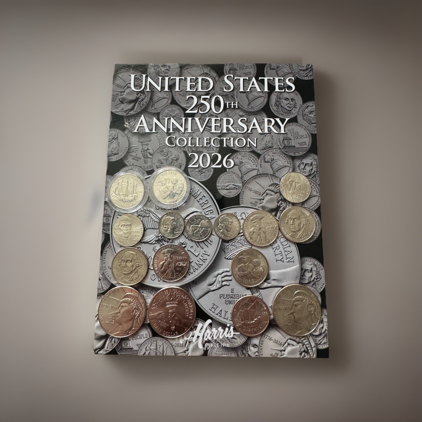 2026-1776 250th Anniversary Coin  Folder Collection With 16 Coins PLEASE LOOK
