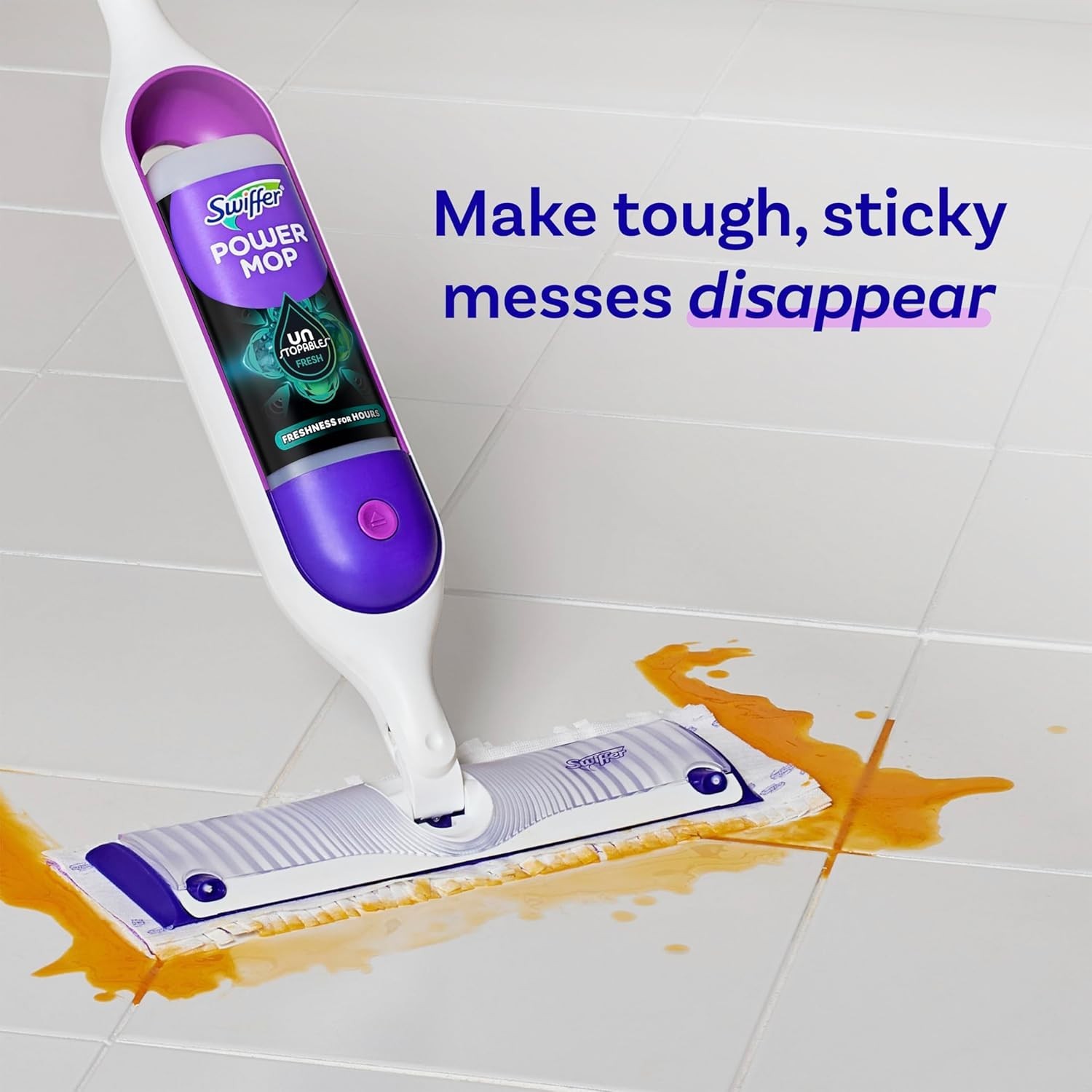 Swiffer Power Mop Refill Solution -All Purpose Multi-Surface Floor Cleaner