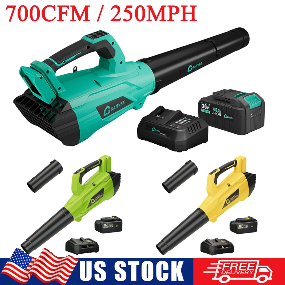 Leaf Blower Cordless 700 CFM Handheld Electric Leaf Blower with 20V 4.0Ah Batter