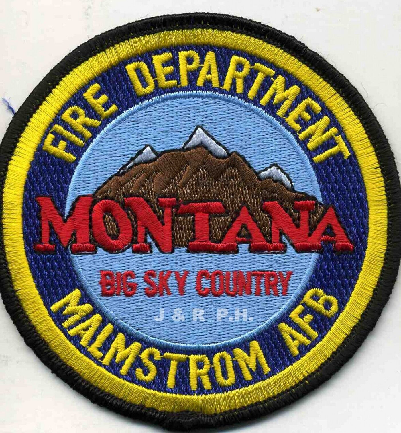 U.S.A.F. - Malmstrom A.F.B. "Big Sky Country, MT (4" round size) fire patch