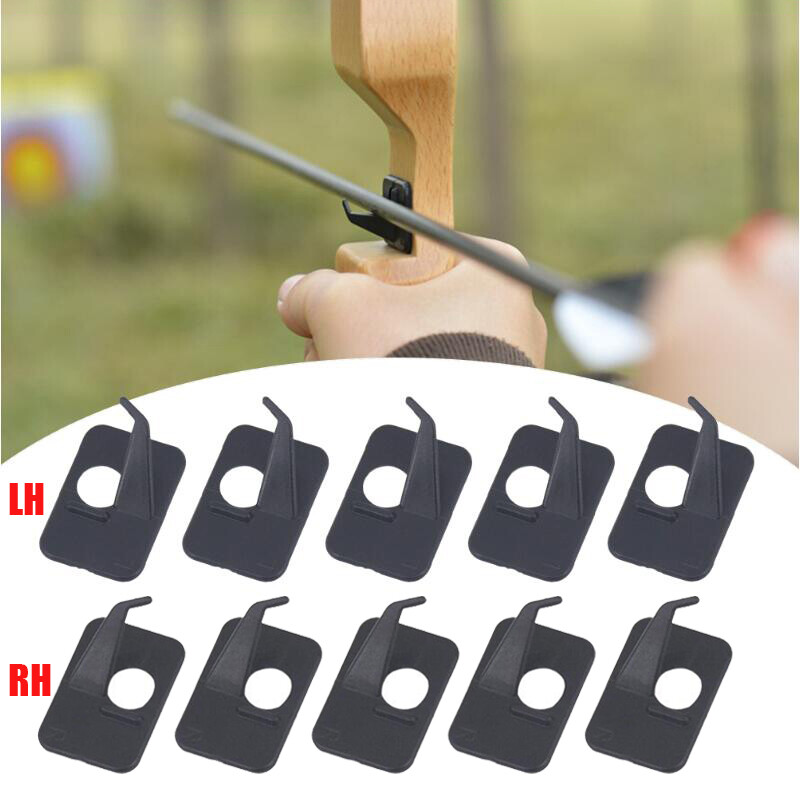 10PCS Plastic Archery Arrow Rest Stick On for Takedown Recurve Bow Target RH/LH