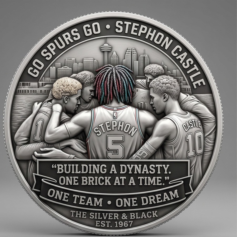 New San Antonio Basketball Spurs 2026 champion one team one dream  Coin CC410