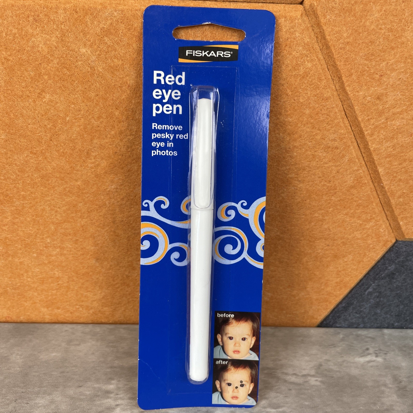 Fiskars Red Eye Correcting Pen New Old Stock, For Scrapbooking And Photography
