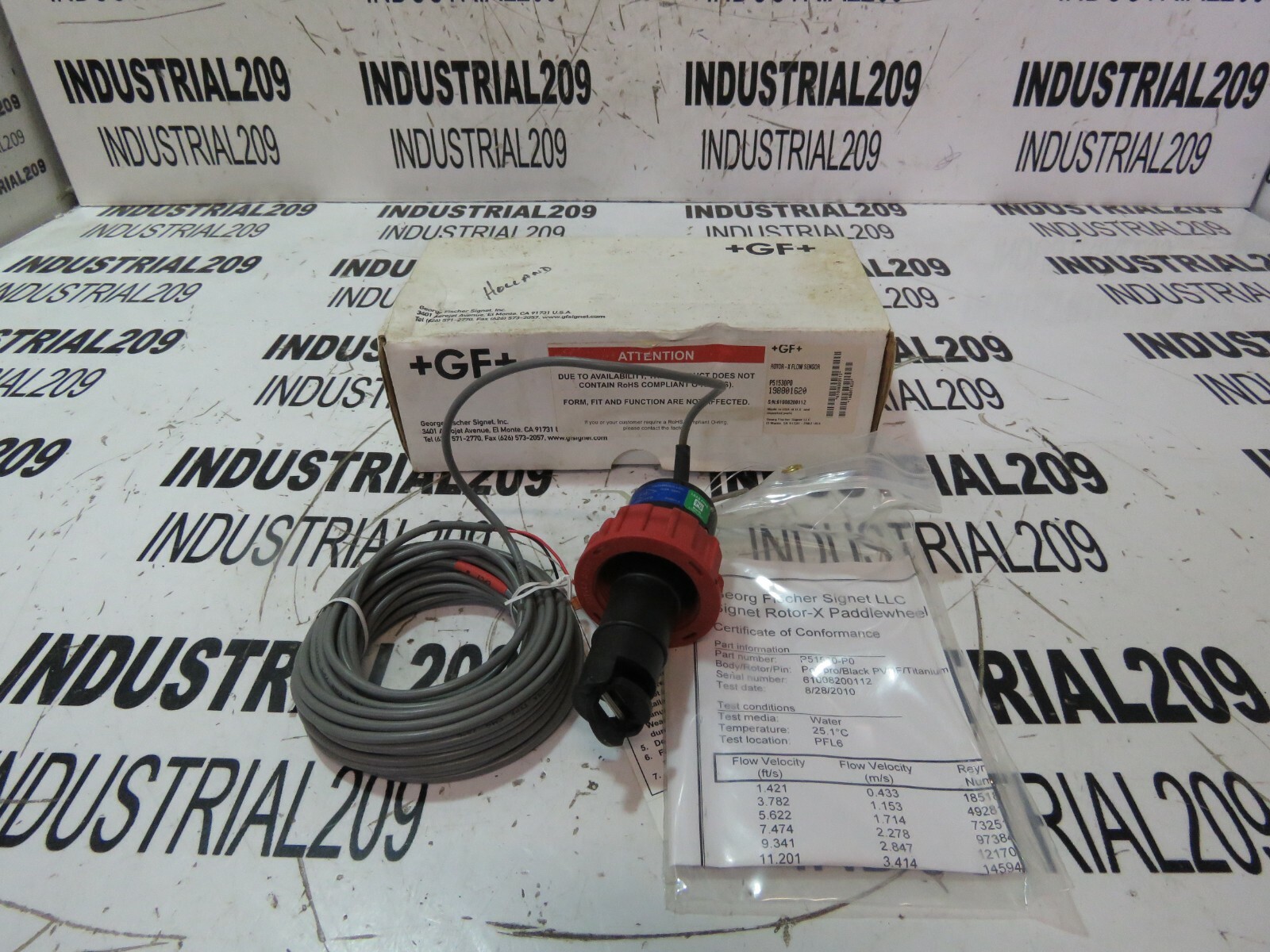 GEORG FISCHER SIGNET ROTOR-X FLOW SENSOR P51530P0 NEW IN BOX