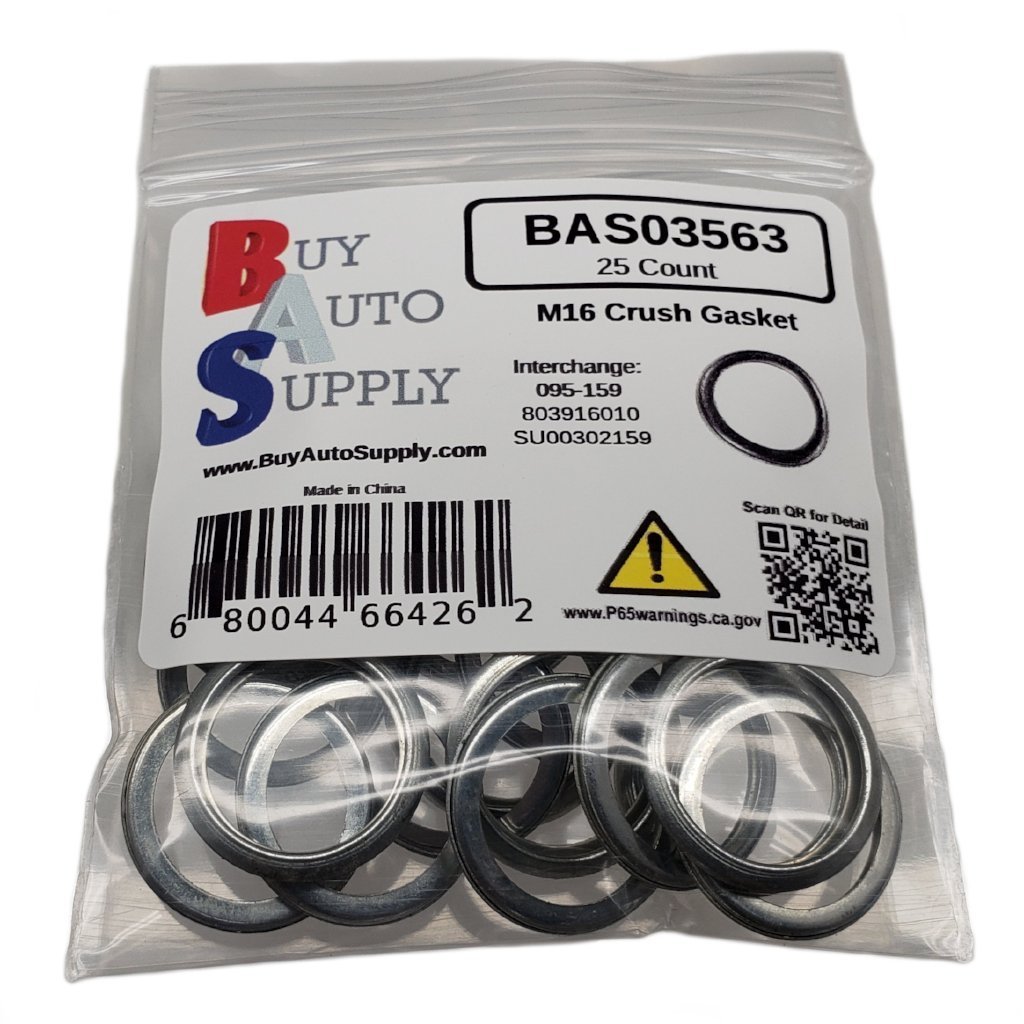 25x M16 Crush Washer Oil Drain Plug Gasket Fit Dorman 095-159 Subaru 803916010