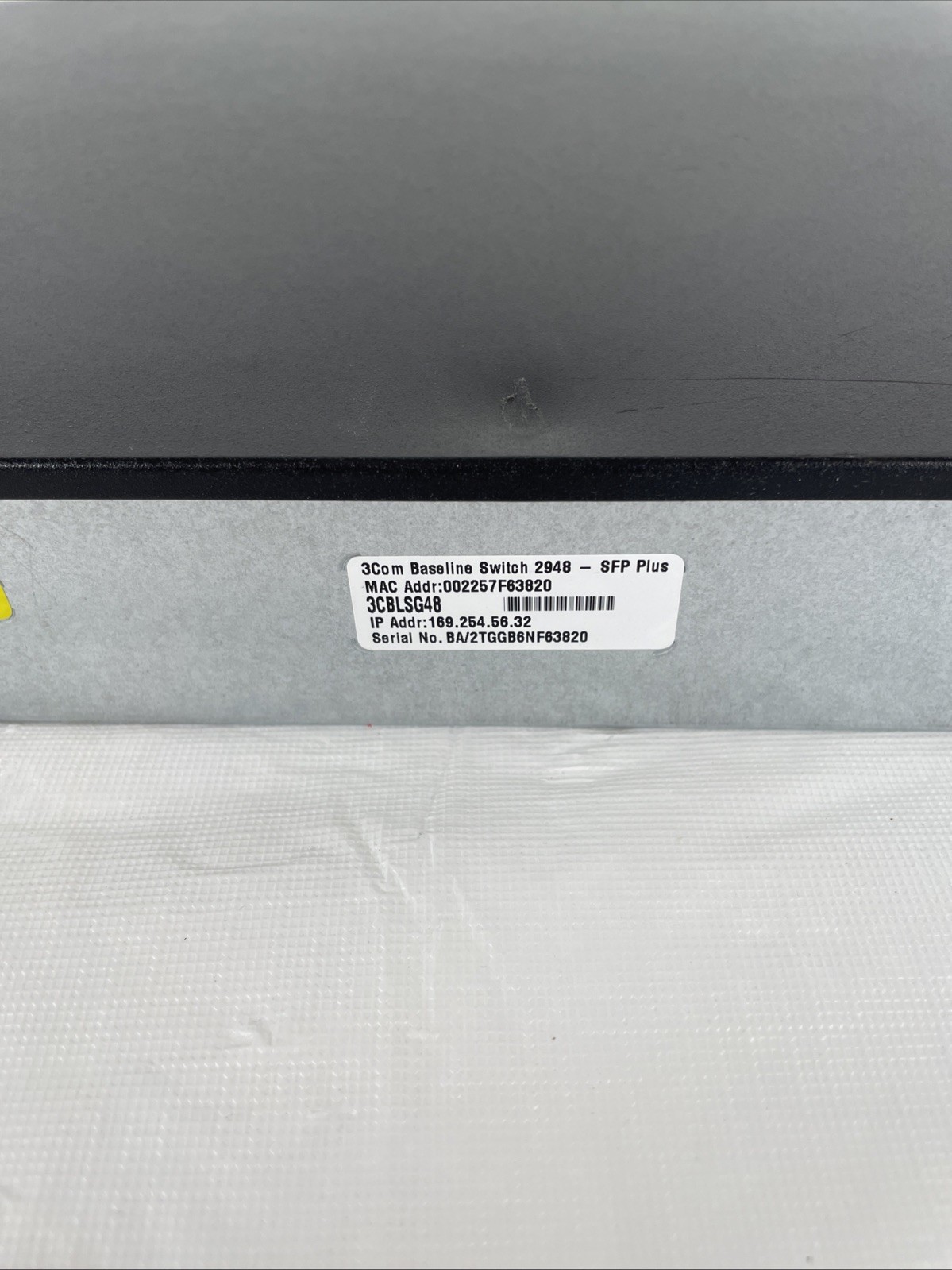 3Com Baseline Switch 2948 -SFP Plus 3CBLSG48 switch - READ