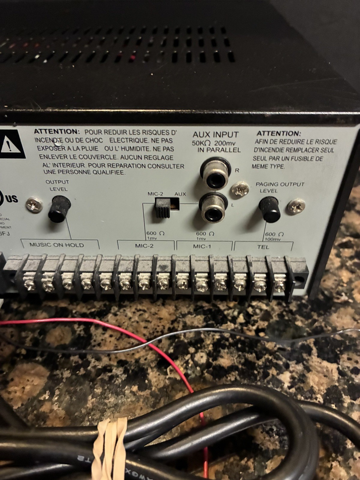 CSI Speco Technologies PBM-30 30W Contractor Series PA Amplifier - Tested
