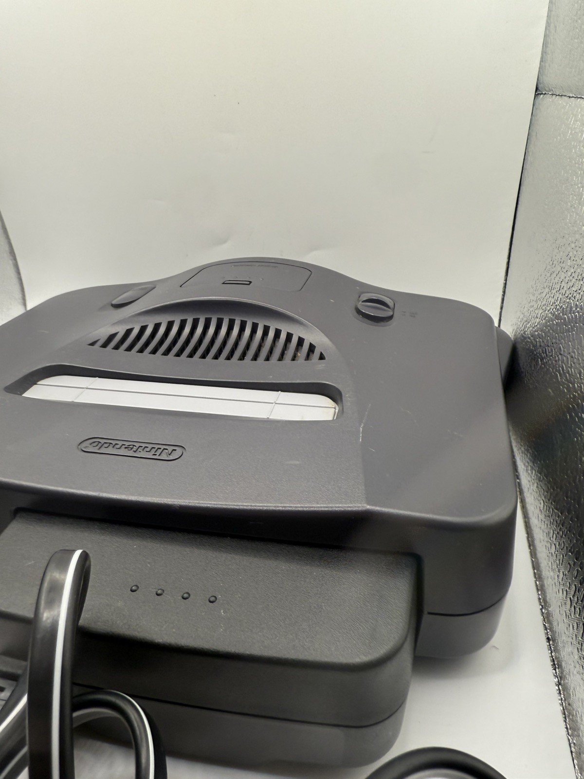 Nintendo 64 N64 Gray Console Bundle with Two Controller & Cords Authentic Tested