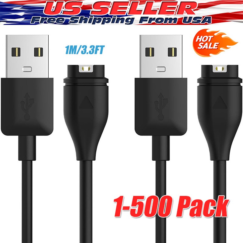 USB Charger for Garmin Fenix 5X Vivoactive 3 Vivosport Watch Charging Cable Cord