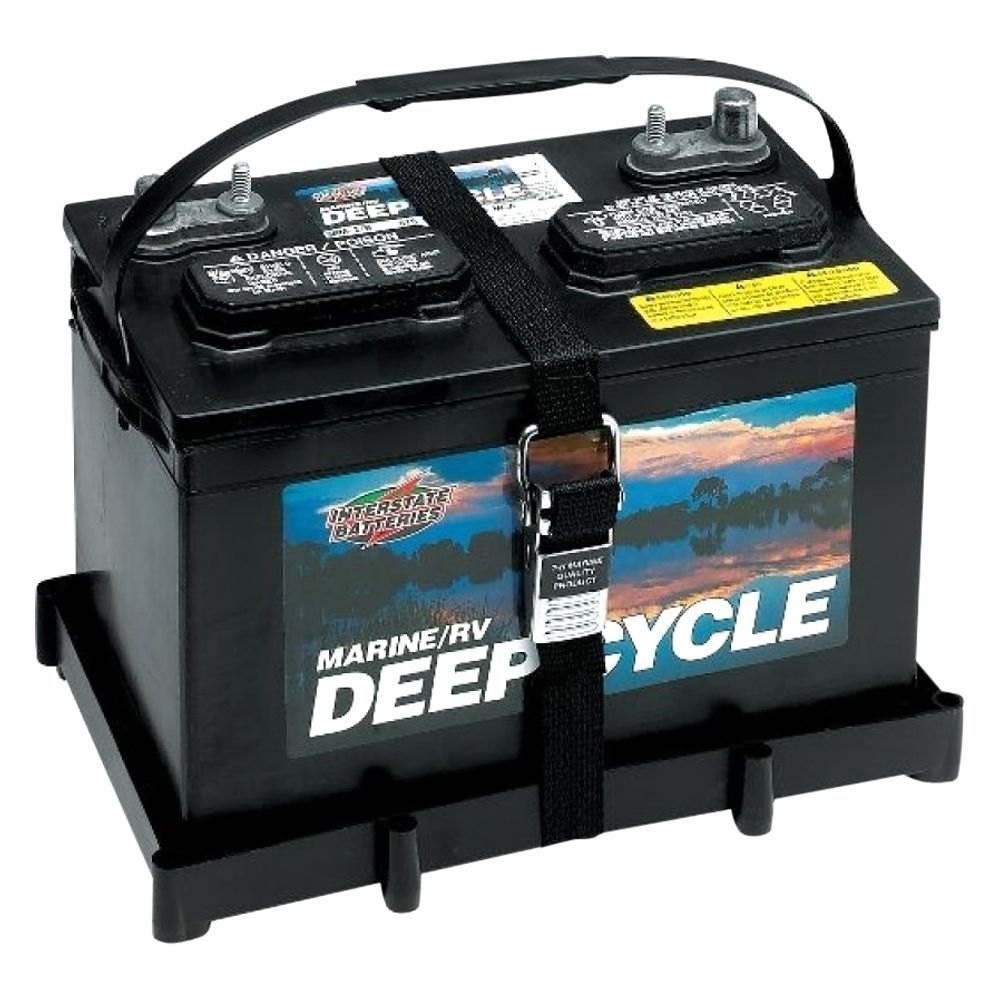 T-H Marine Battery Tray w Stainless Steel Buckle for 24 Series Batteries