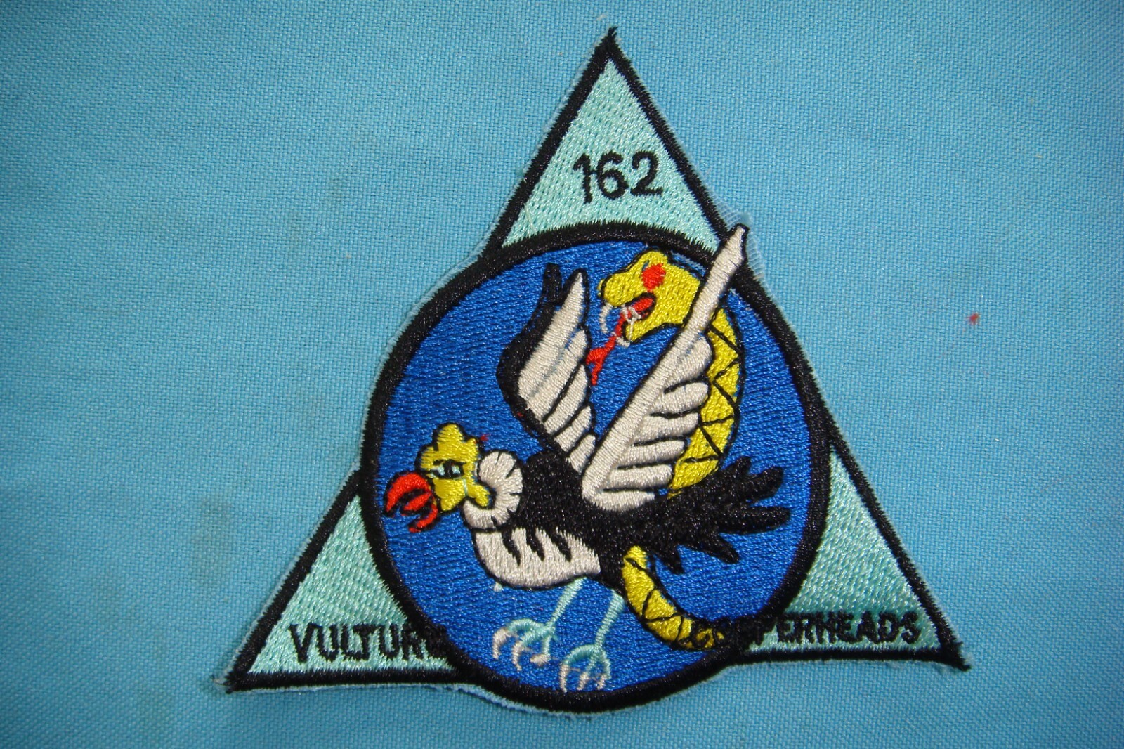 VIETNAM WAR PATCH, US 162nd ASSAULT HELICOPTER CO. VULTURE COPPERHEADS