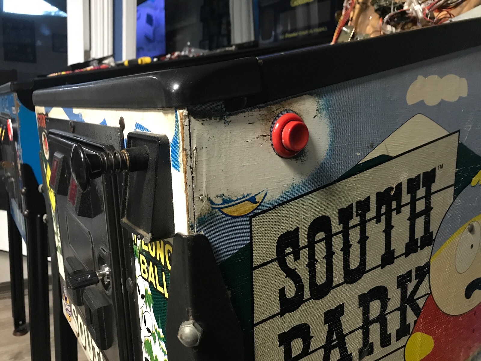 South Park Pinball Machine Side Art Button Area Protectors