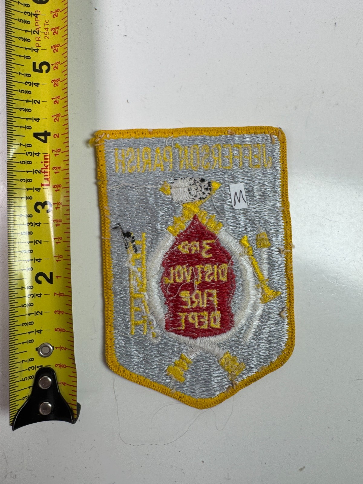 Jefferson Parish 3rd District Fire Louisiana Patch G9M