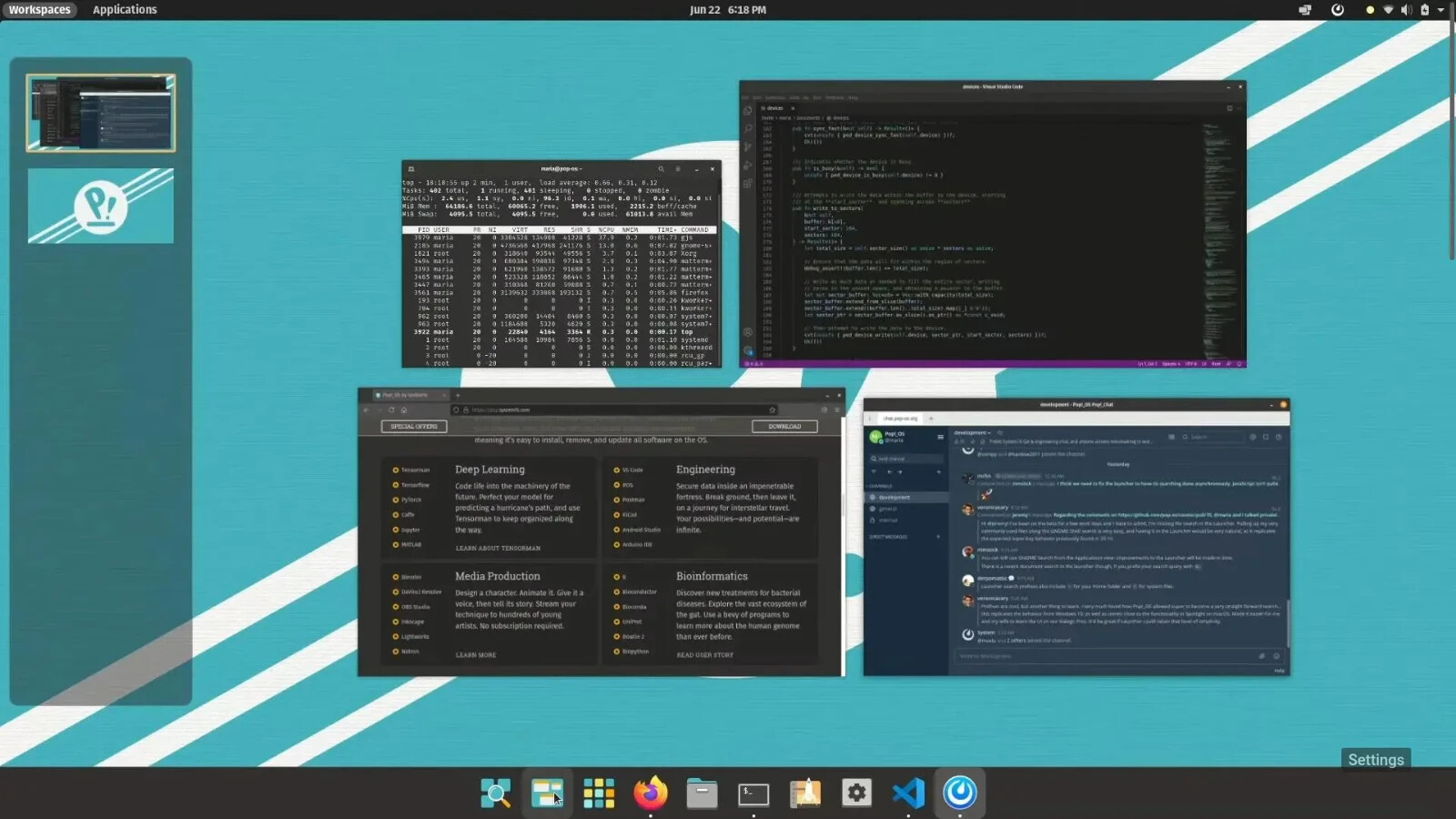 Pop! OS Live USB + Installer - Best OS to Organize, Multitask, Work, Study, Play